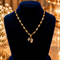 Gold-Tone Crystal Branch Necklace