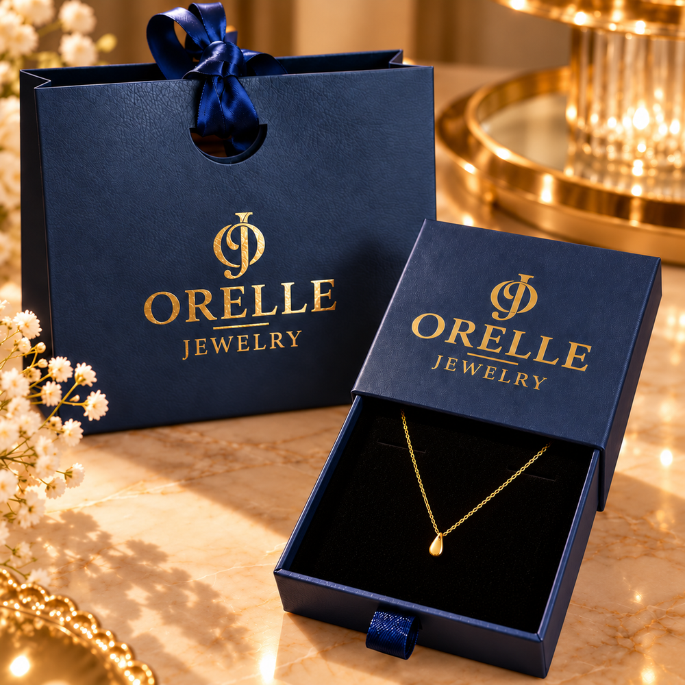 Gold-Tone Water Drop Necklace