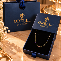 Gold-Tone Multicolor Crystal Necklace